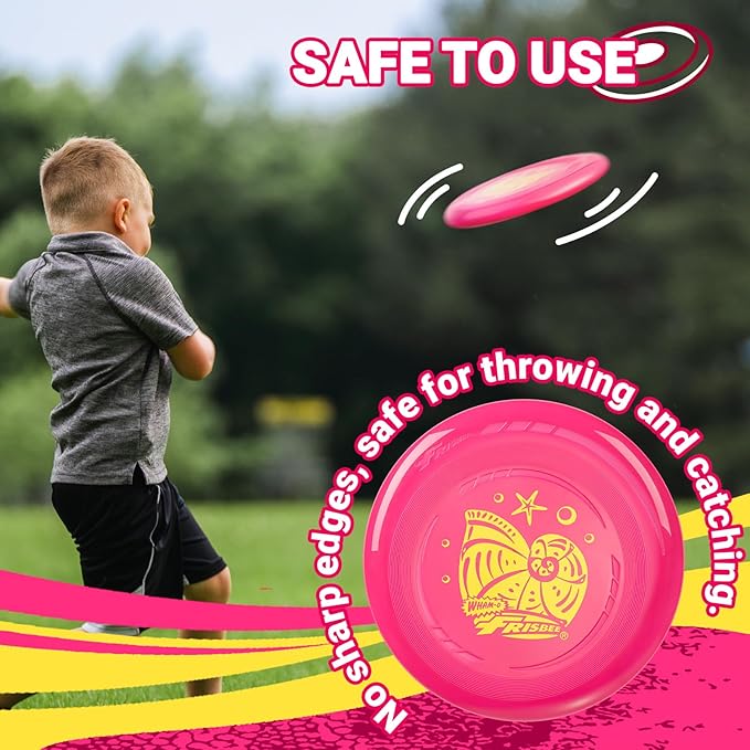 Wham-O Frisbee Go Flying Disc, 9 Inch Lightweight Sports Disc for Beginners Outdoor Beach Backyard Lawn Park Camping Family Activity Game - 70g