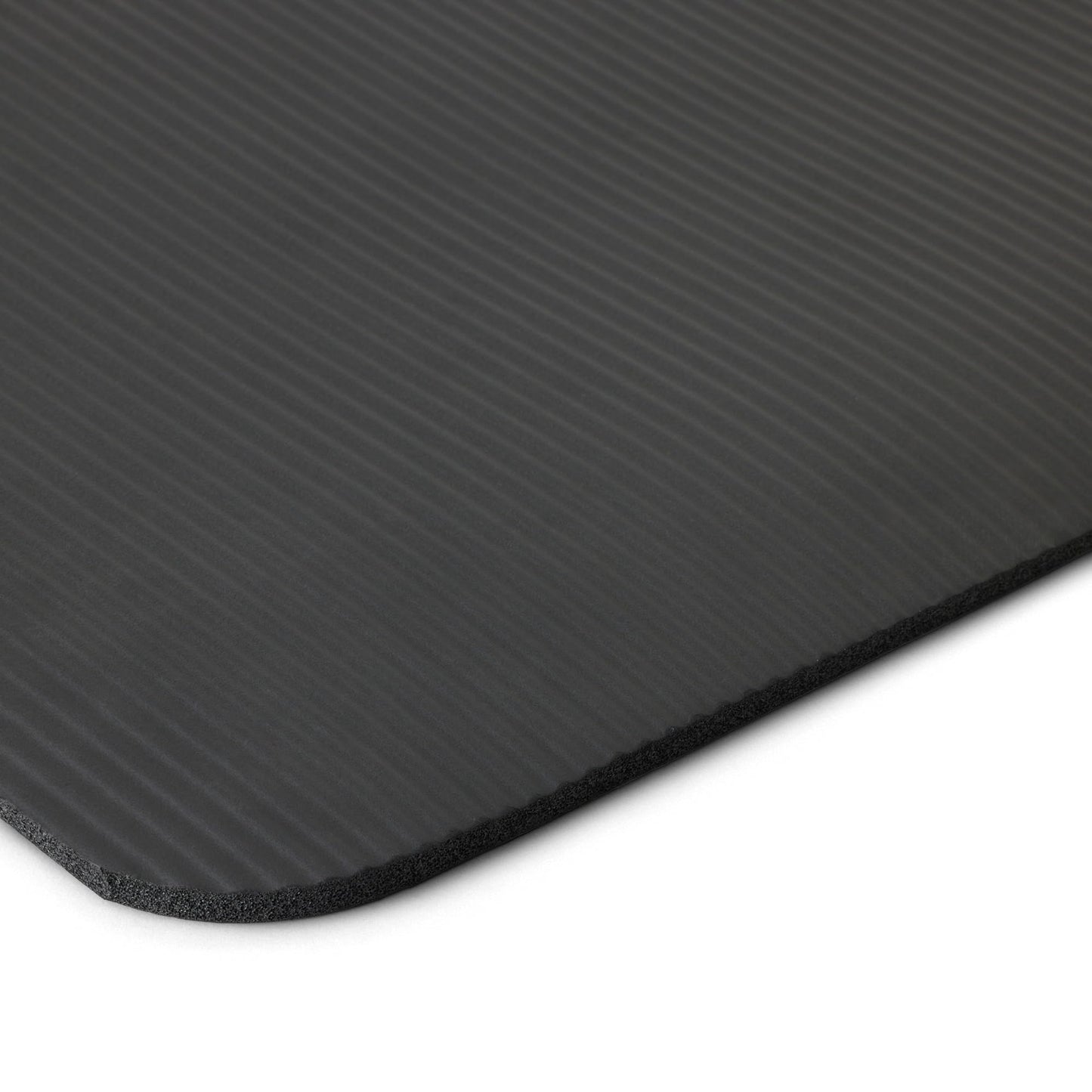 Amazon Basics 1/2 Inch Extra Thick Exercise Yoga Mat with Carrying Strap for Home Workouts and Fitness, 74" x 24", Black