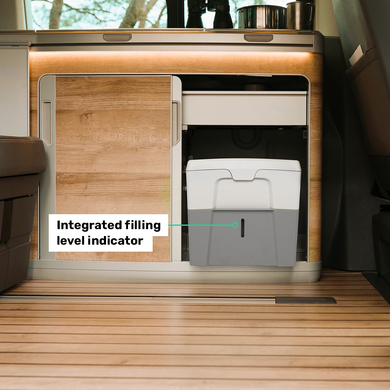 TROBOLO WandaGO Composting Toilet, Portable Outdoor Camping Toilet, Urine Diverting Dry Toilet With Height Adjustment