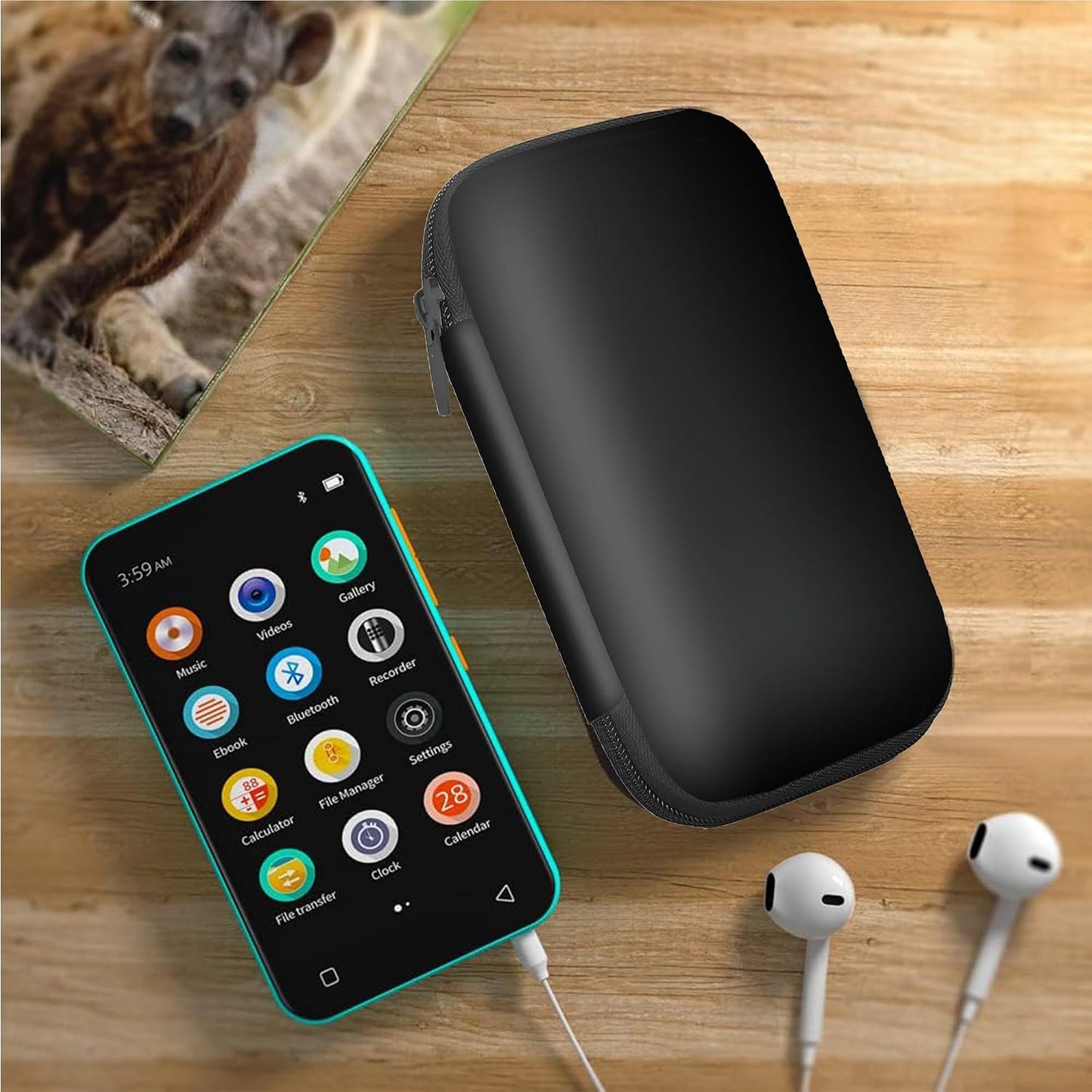 Lamshaw MP3 M8, M9 MP3 M8 4 Inches) Compatible with Diofox Player Case, Durable EVA Carrying Case, Shockproof