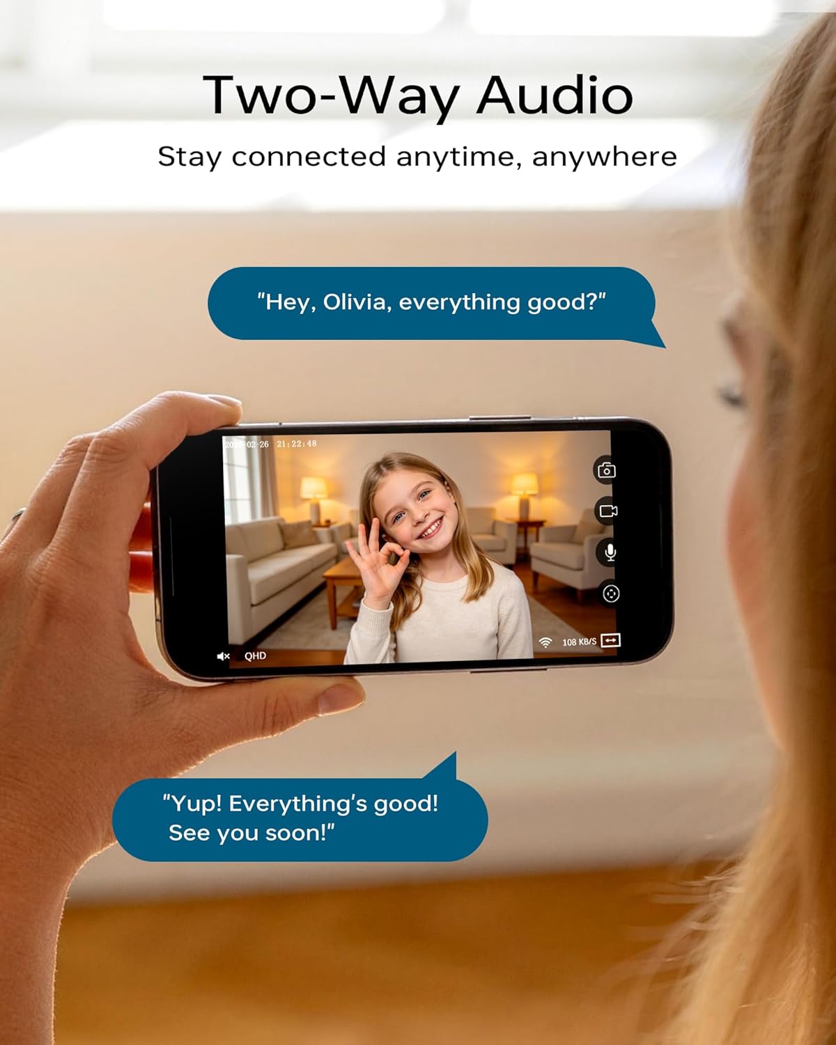 FOSCAM 3K 360 5MP 2-Way 2.4GHz (R5 Security Camera Indoor, PTZ Baby & Pet Monitoring for Home Security, Night Vision