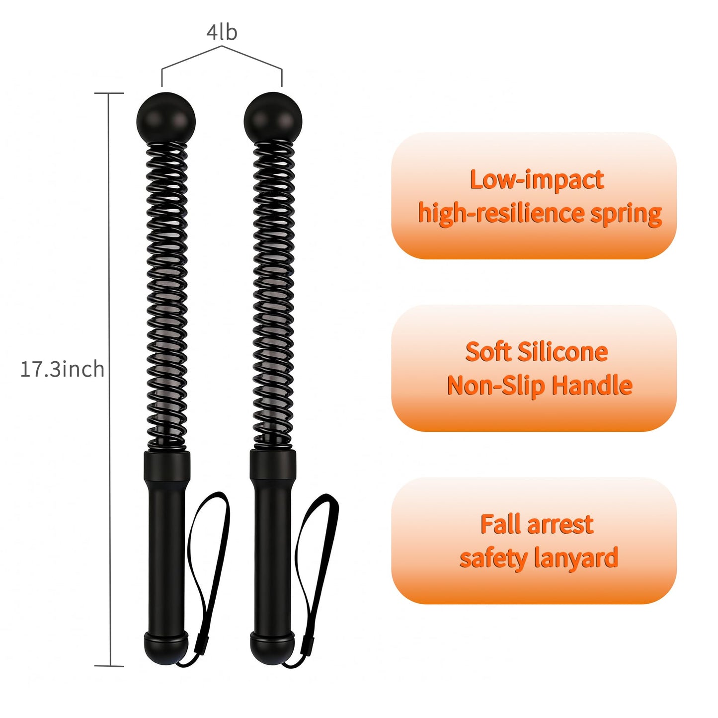 Hqyib Cordless Battle Rope, Weighted Ropeless Battle Ropes for Home Gym. Battle Ropes Suitable for Strength Training, HIIT, and Joint-Friendly Cardio Exercises, Fitness Levels.（Black）