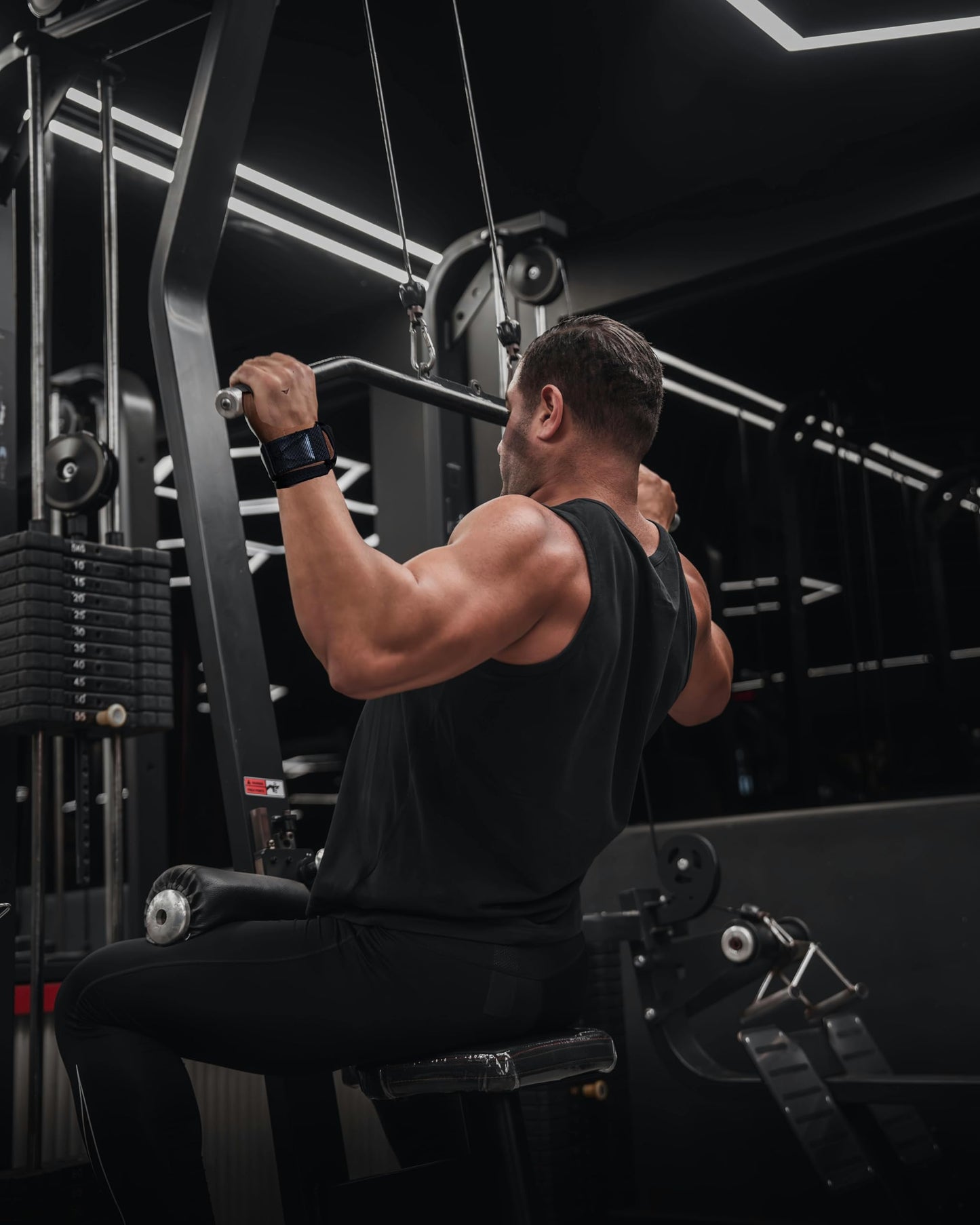 Wrist Wraps For Weightlifting Lifting Wrist Straps Grips Enhanced Gym Lifting Straps For Deadlift And Powerlifting Double-Layer Cowhideg and Pull Up for Men Women (Pair)