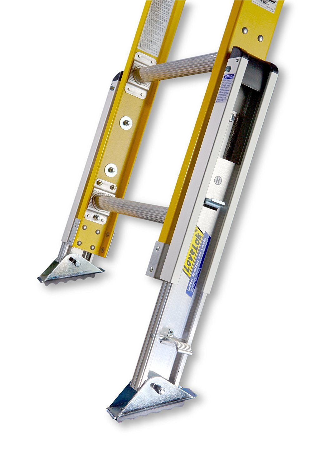 Levelok Permanent Mount Ladder Levelers for Uneven Surfaces – 2 Legs - Complete Kit