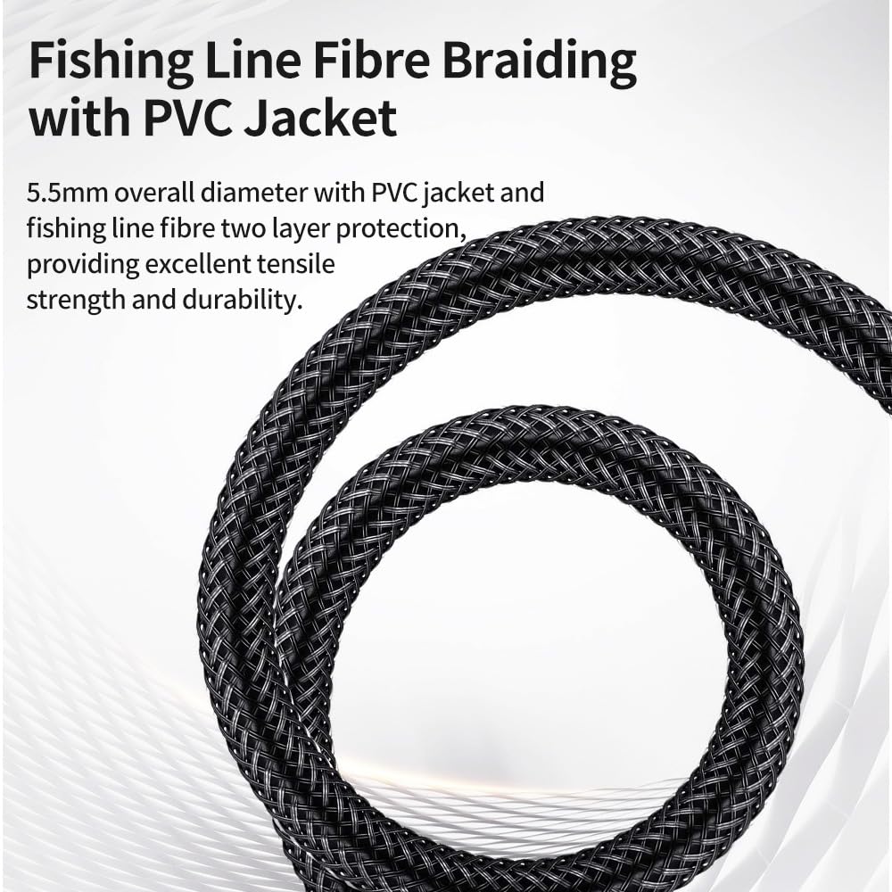 3.5mm 1/4 16 /5M, 1/8" 6.35mm 1/4" to Stereo Audio Cable Feet to TRS Male Aux Cord Double Shielded with Braiding