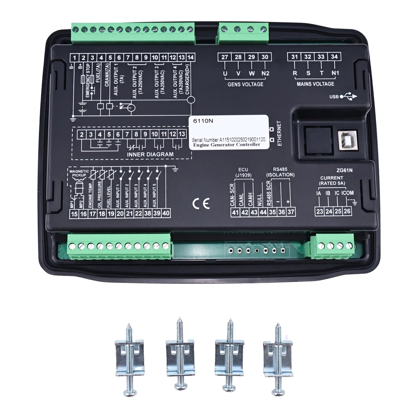 HOLDWELL Genset Controller Generator Controller HGM6110N Compatible with Generator