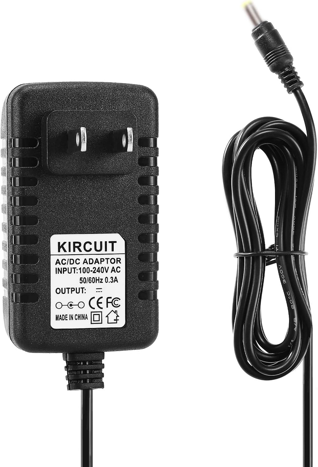 Kircuit 6.5 Feet Long AC/DC Adapter Compatible with InvoSpa Shiatsu Back Neck and Shoulder Massager