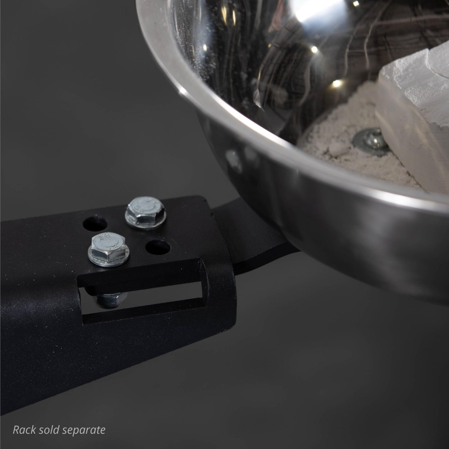 Titan Mounted Rack-Mounted Chalk Bowl Fits T-3 or X-3 Series Power Racks, 14" Stainless Steel Bowl