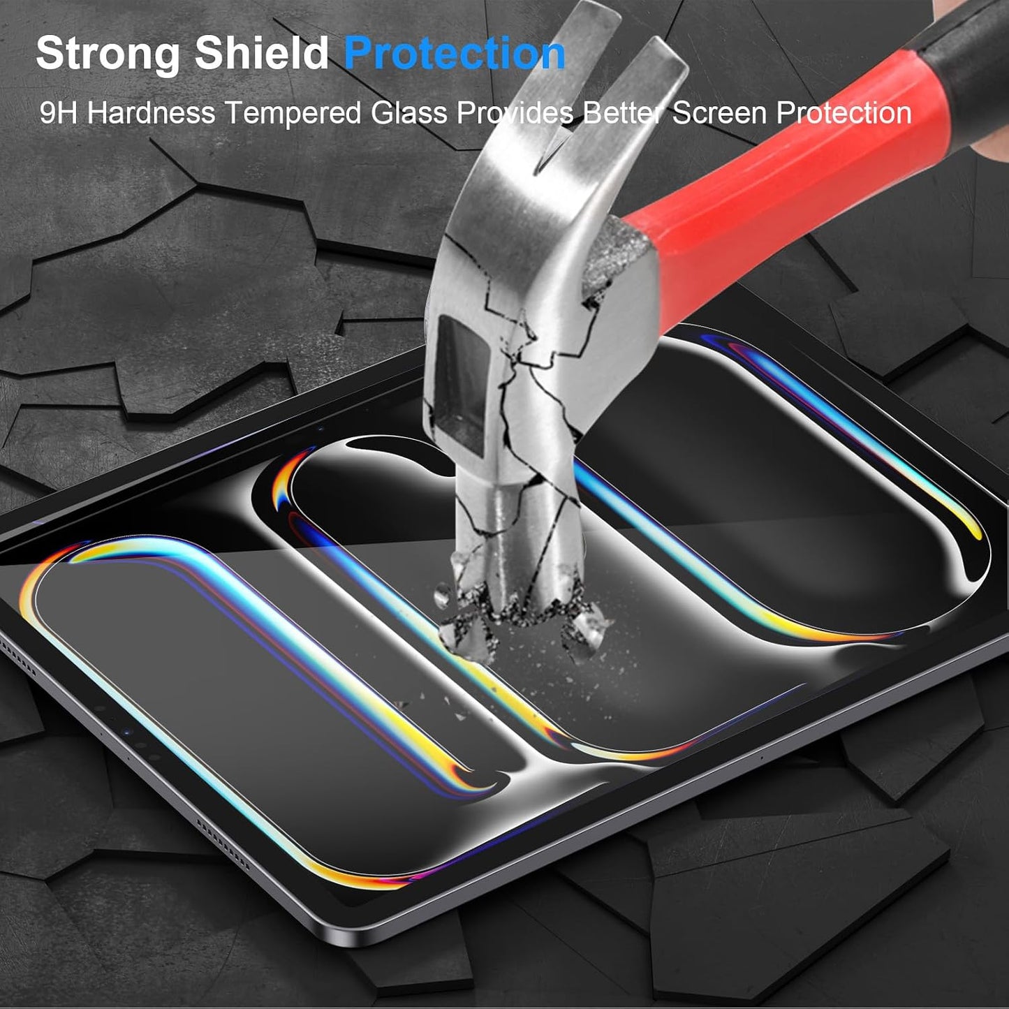 2 Pack 11 Inch 2025/2024 M5 M4 (6th/5th 11 Inch 9H SIBEITU Screen Protector for iPad Pro Generation), Hardness Tempered