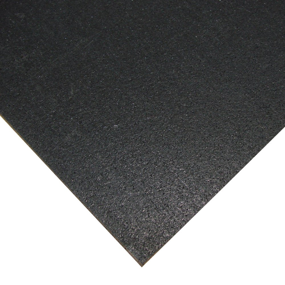 Rubber-Cal Elephant Bark Floor Mat, Black, 3/16-Inch x 4 x 20-Feet