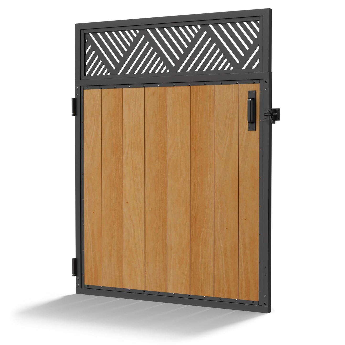 Bitals 4x5FT Fence Gate Frame Kit 201 Stainless Steel Anti-Sag Heavy Duty Garden Gate Reinforcement Hardware, Left/Right Mount (No Panels Included)(46.78"W x 59.0"H)