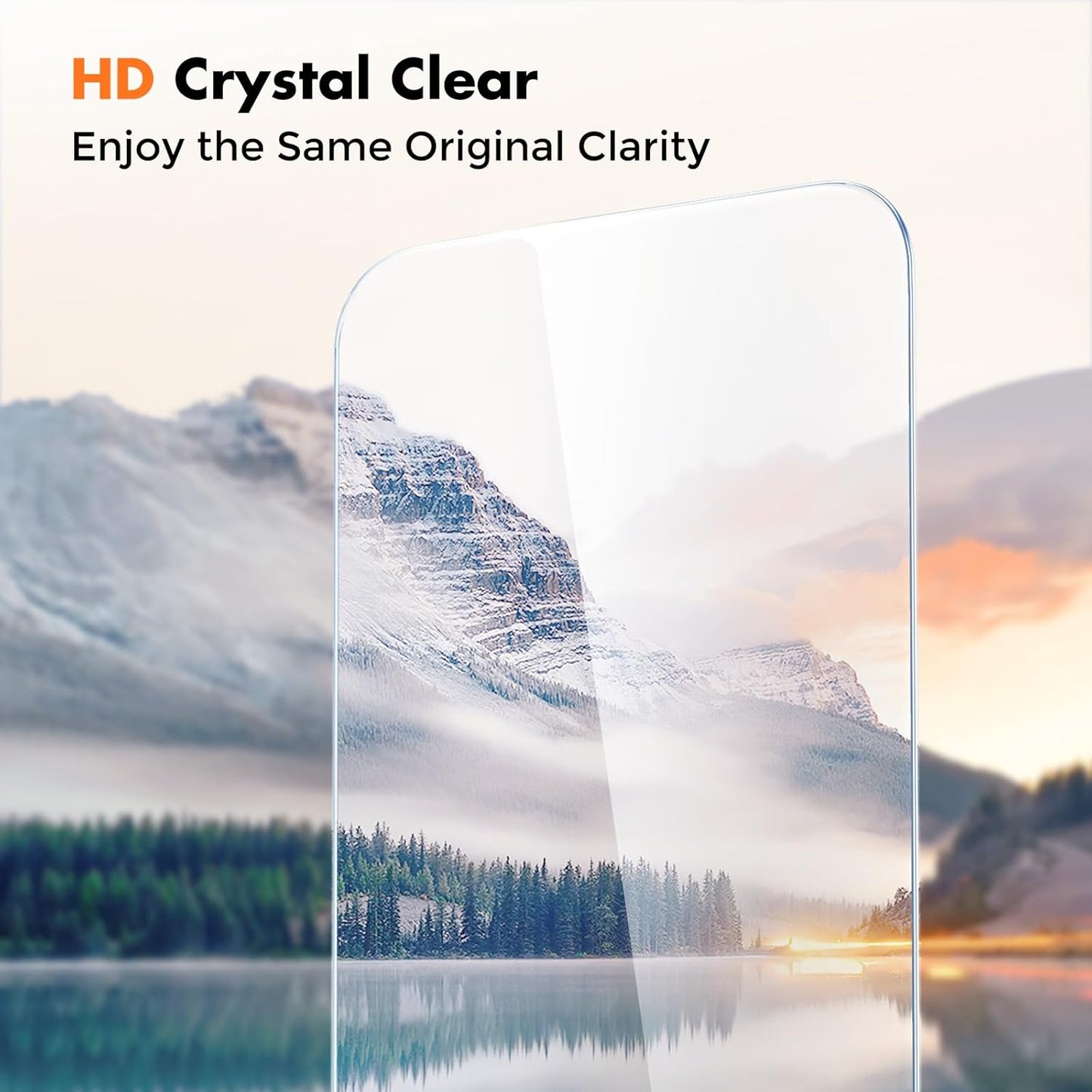 4-Pack 15 [9H [99.99% 6.1 inch UNBREAKcable Screen Protector for iPhone Pro, Double Shatterproof Tempered Glass [Easy
