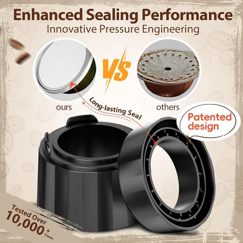 Nespresso Reusable Pods & Refillable Kit - 110 Aluminum Foil Lids, Compatible with Vertuo & Vertuoline