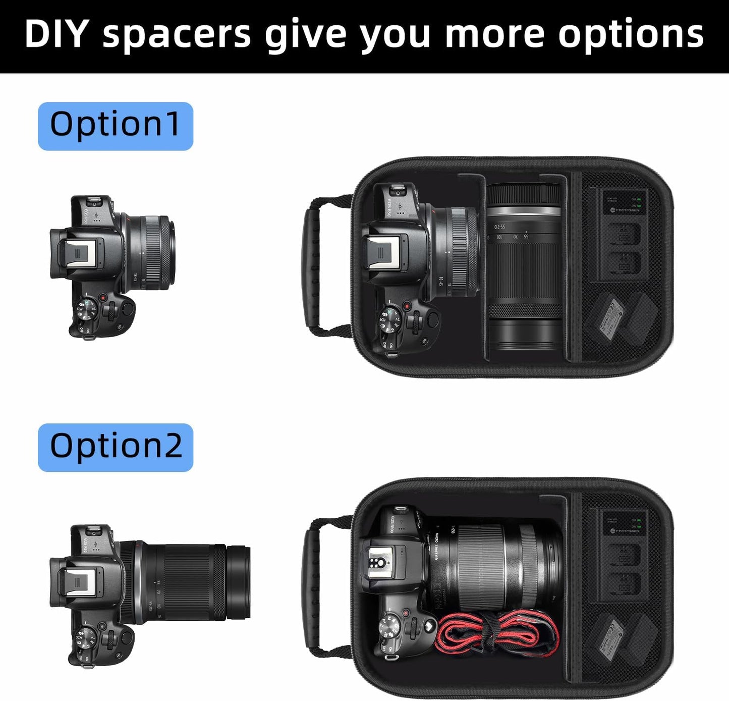 R50/R8/R10/R100/R50V/RP a6400/a6700/a6600/a6100/a6500/a6300/a6000 Camera Case for Canon & Sony Alpha Mirrorless Cameras