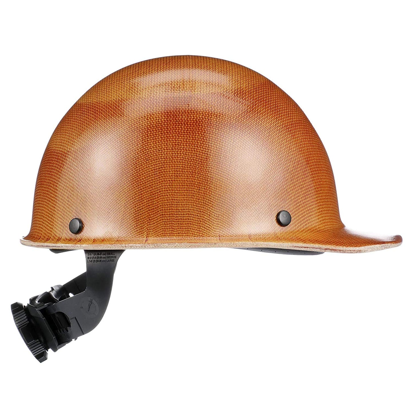 MSA 475405 Skullgard Cap Style Safety Hard Hat with Fas-Trac III Ratchet Suspension | Non-slotted Cap, Made of Phenolic Resin, Radiant Heat Loads up to 350F - Large Size in Natural Tan