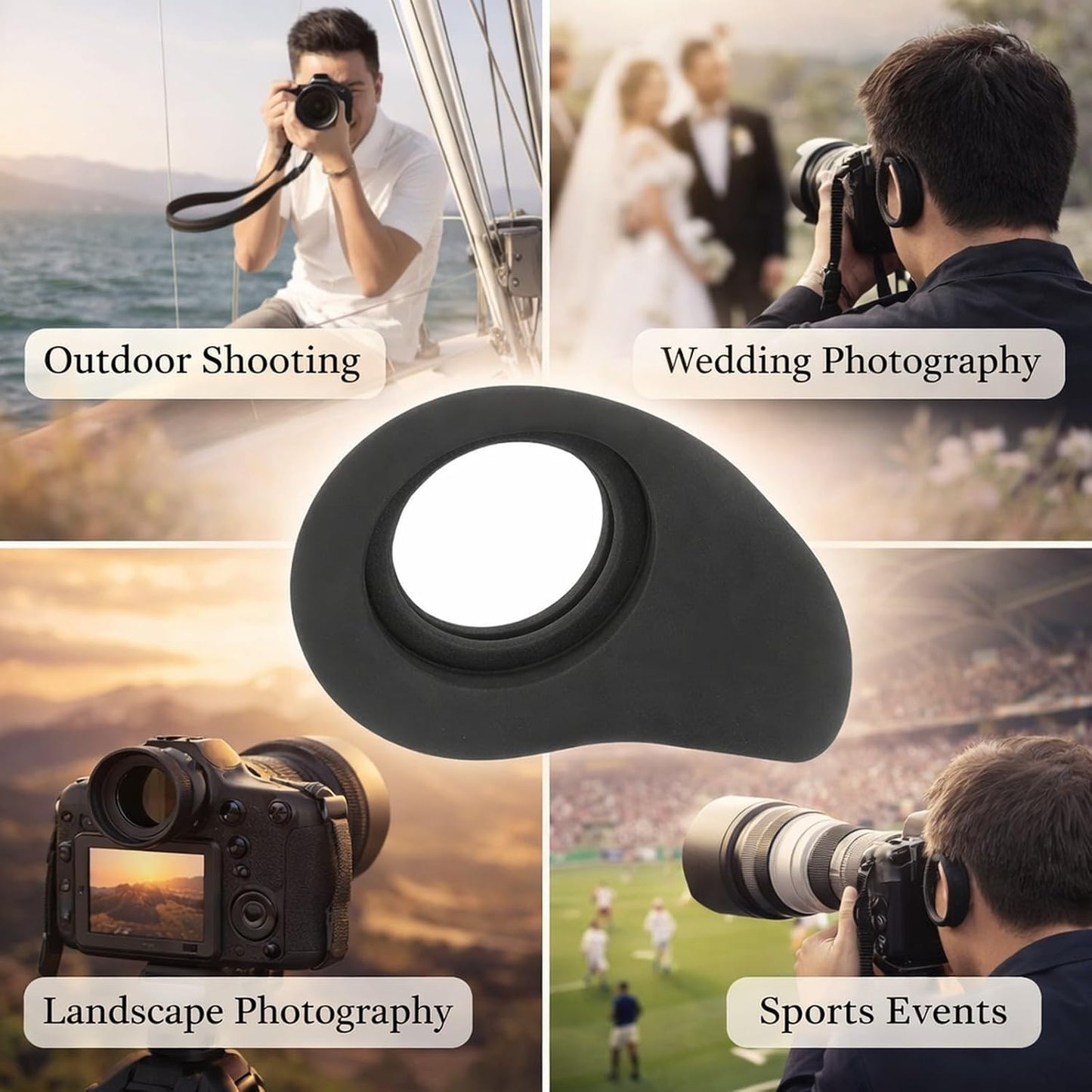 XZXCVN SD1000 MC1500 MC2500 Camera Viewfinder Eyecup Rubber Eye Cup Replacement for - Durable Material, Easy