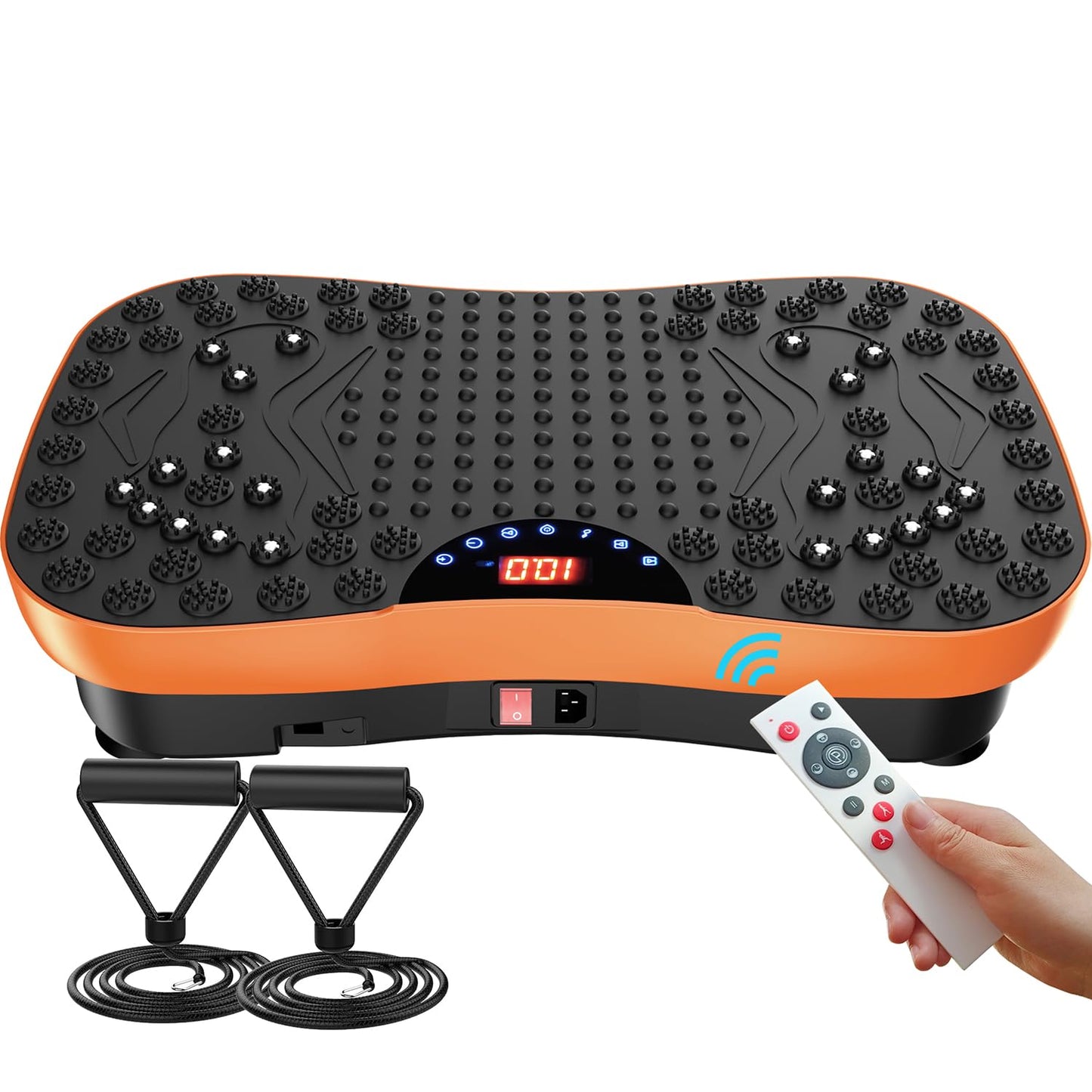 AXV Vibration Plate Fitness Platform Exercise Machine Vibrating Shaking Full Body Shaker Workout Vibrate Stand Shake Board Sport for Weight Loss Fat Burner for Gym Home Office