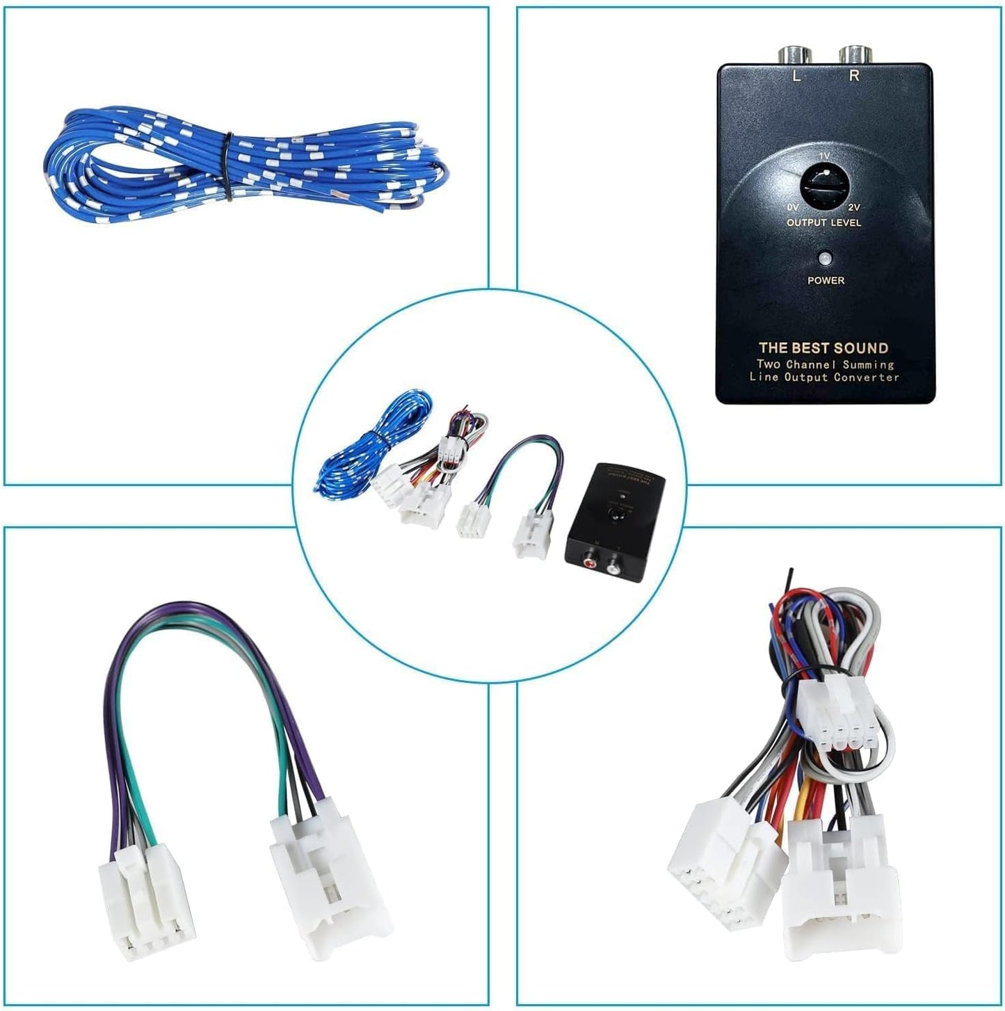 1988-2017 2012-2019 NuIth Car Radio Amp Amplifier Wiring Harness Adapter Compatible with Toyota Subaru Vehicle Non JBL