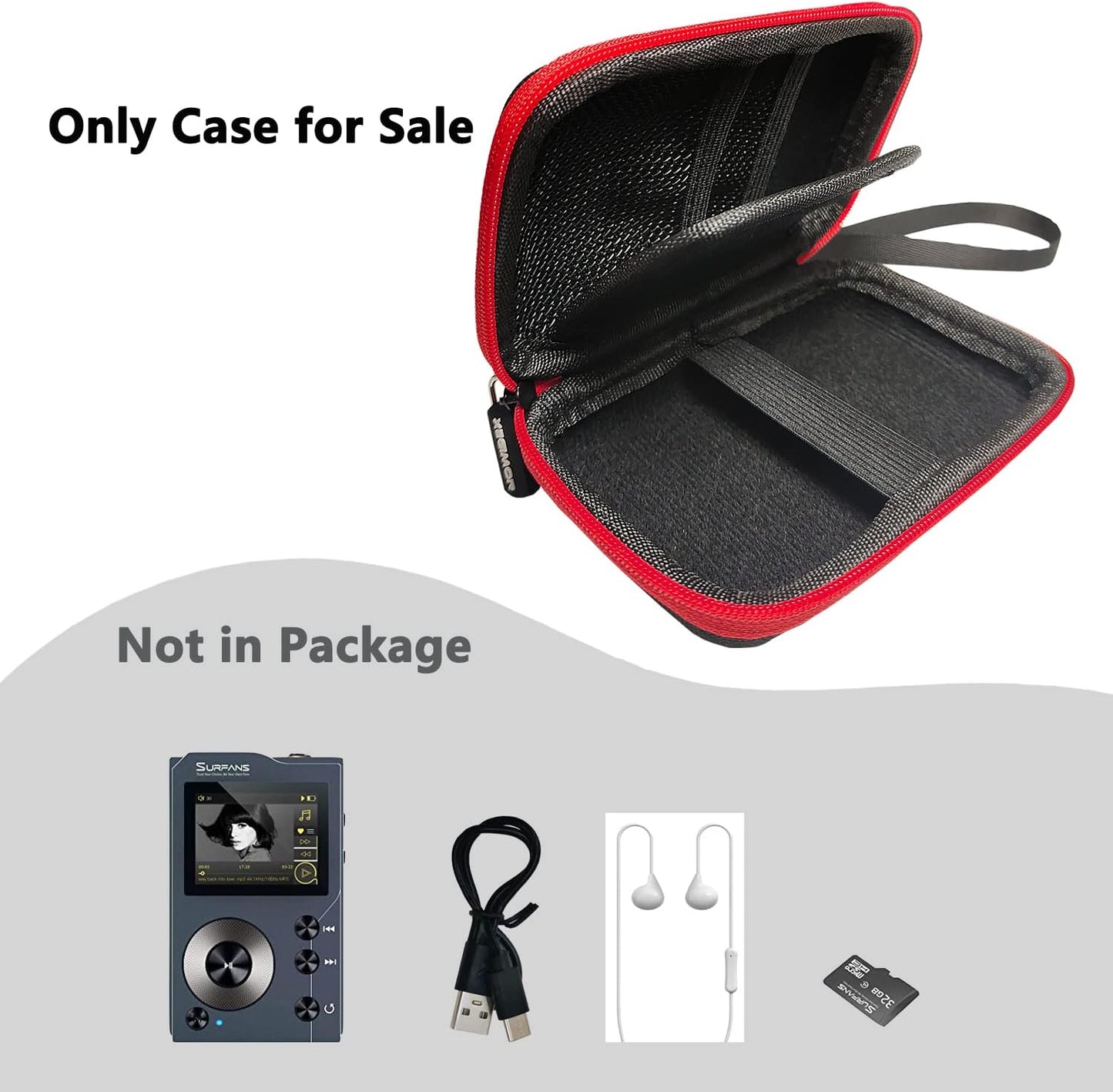 XEGIMOR MP3 MP4 F20 H2 MP3 Music Player Case Compatible With Surfans HiFi/HIFI WALKER Digital Music Player