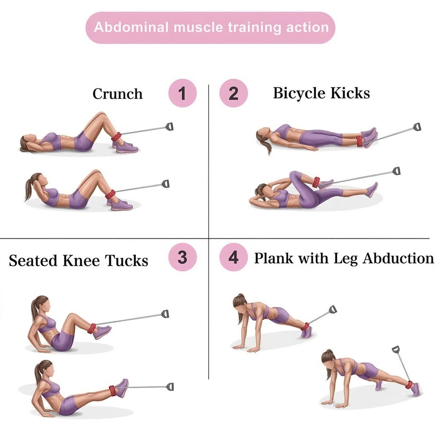 CozyBits Ankle Straps for Cable Machine with Foot Loop, Non-Slip Gym Ankle Cuffs for Glute Kickbacks, Leg Extensions, Curls & Hip Abductors, Adjustable Padded Kickback Straps for Women & Men(1pair)
