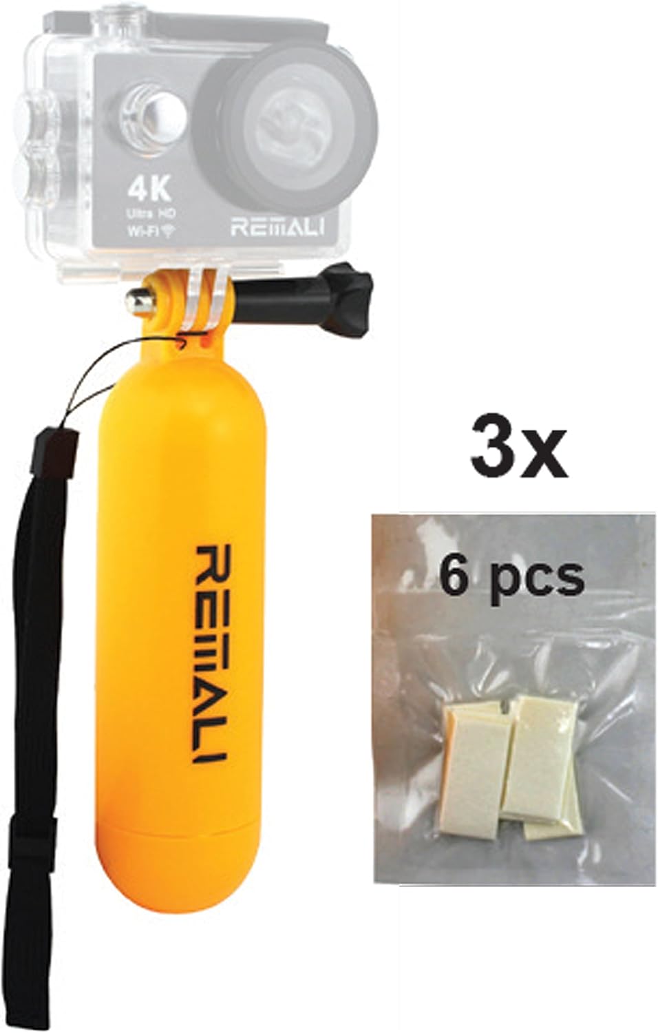 REMALI 18 Hand Held Floaty and Anti-Fog Insert Combo Action Camera Accessories