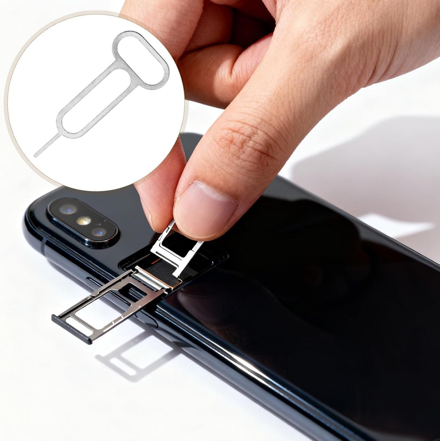 300pcs Set Universal Sim Card Ejector Tool with Mobile Phone Card Pin for Sim Tray Removal and Compatible