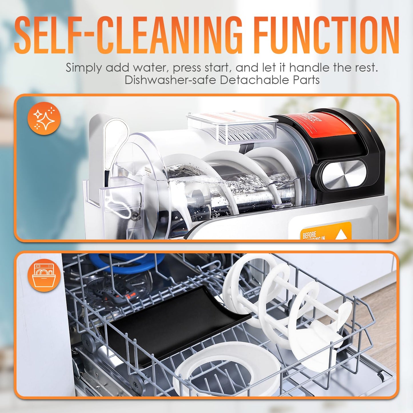 New Upgrade Smart 6 Presets Slushie Machine for Home & Soft Serve Ice Cream Machine, 68oz Color Touch Screen Slushy Machine for Home with 2/4/6H Smart Timer & Self-Cleaning, DIY Frozen Drink Maker