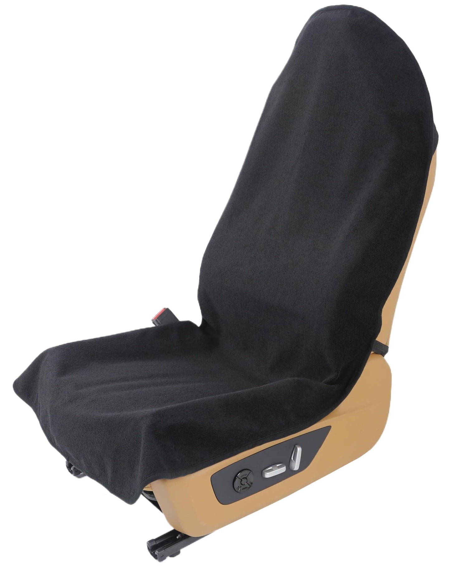 VSHIELD Waterproof Towel Car Seat Cover, Sweatproof Non-Slip Seat Protector, Universal Fit for Front Bucket or Rear Bench Seat of Cars, SUVs, Vans, Trucks, Compatible with Airbags and Armrests