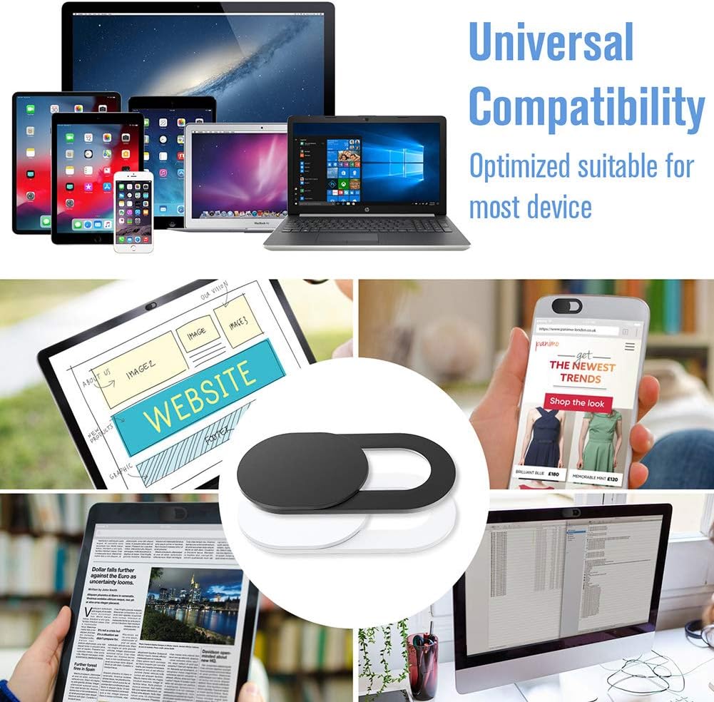 Toojcc Slide,[6 Pack] 0.022in Webcam Cover Ultra-Thin Laptop Web Camera Cover Compatible with Camera