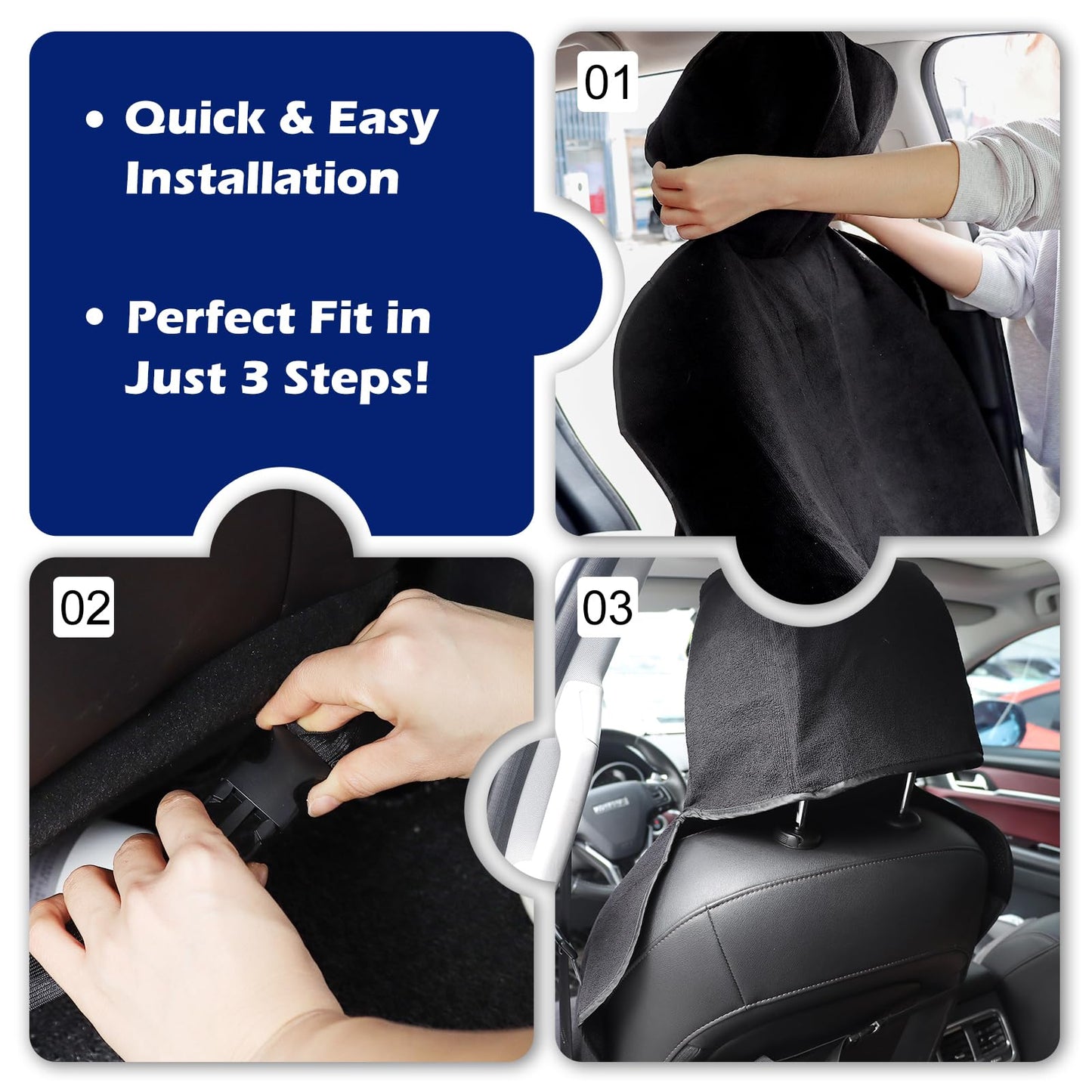 nomiou Waterproof Sweating Car Towel Seat Cover for Gym Workout, Running, Swimming, Beach and Hiking, Universal Fit Non-Slip Towel Bucket Seat Protector for Cars SUV Trucks (Black)
