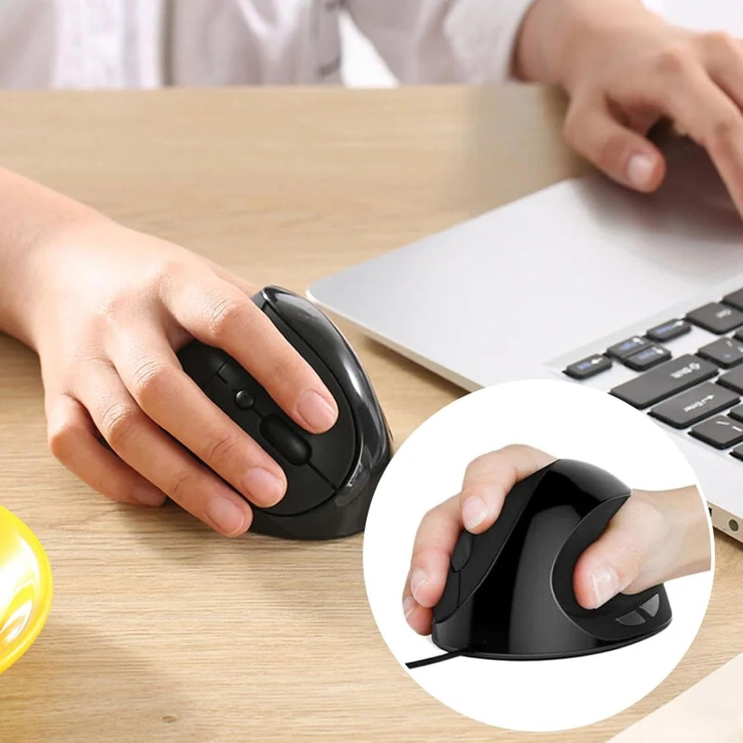Lovskoo 3 6 Ergonomic Mouse Vertical Mouse Computer Mouse with DPI Modes, Buttons Computer Mice Wired Mouse for Laptop