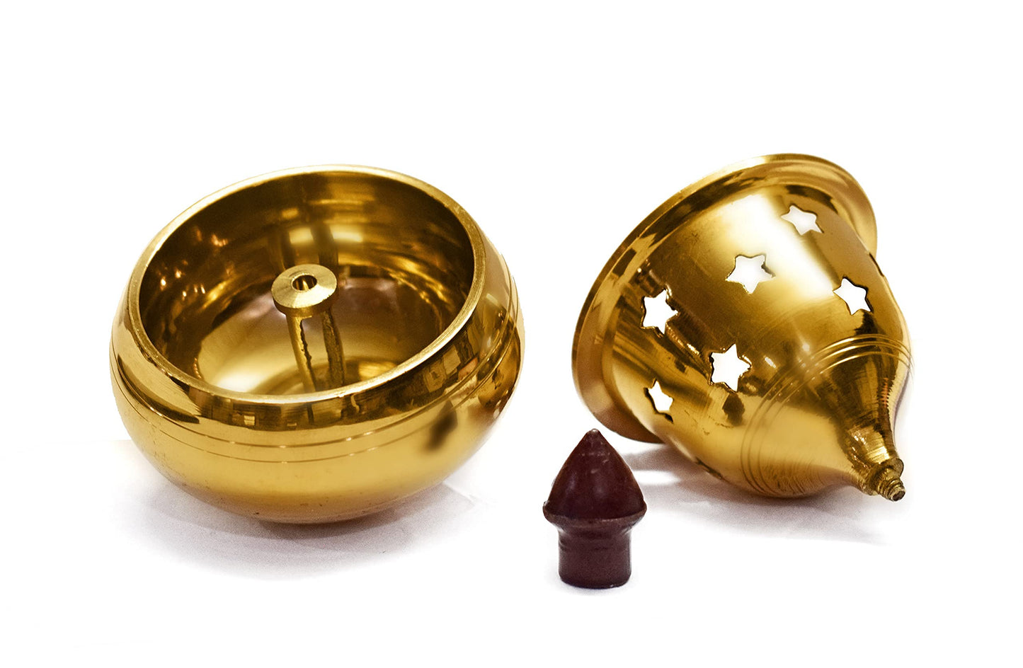 Craftsman Large Brass Akhand Diya Decorative Oil Lamp - Golden, Traditional Deepawali Pooja Deepak, Table Diya Tea Light Holder