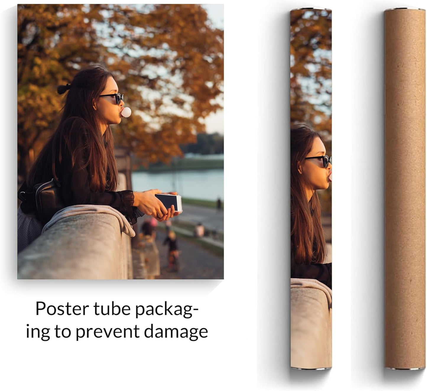 Skiennix Personalized Custom 24x36 Poster - Upload Your Photo for Unique Canvas Wall Art
