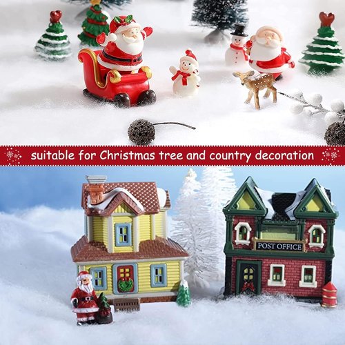 CFOFT Snow Blanket - Thick Faux Snow for Christmas Village | Soft White Snow Roll (1.3 x 4.9 FT)