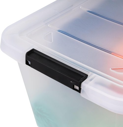 IRIS USA 6-Pack Clip Box - 13 Quart Craft Storage Bins for Home, Office & Classroom Organization