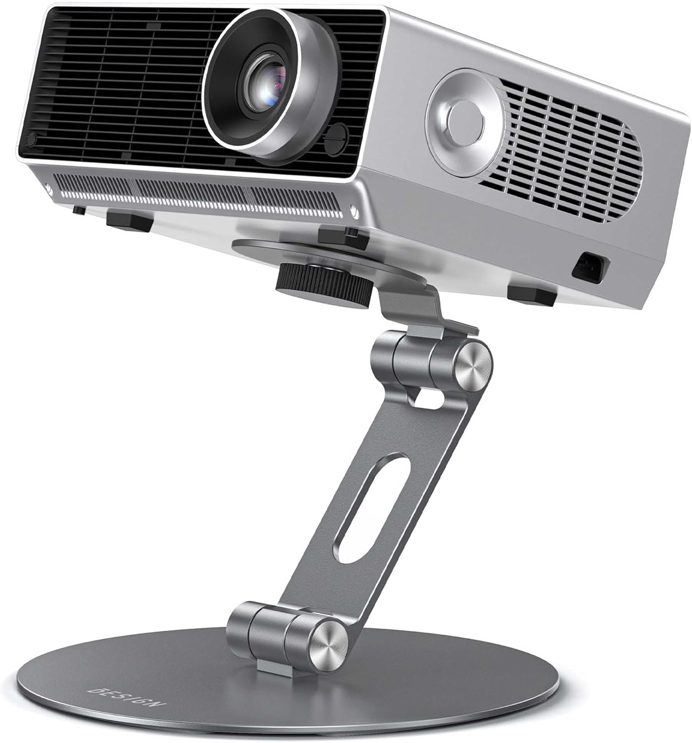 BESIGN PS01 1/4 inch Projector Foldable Mount Stand, Angle Adjustable Projector Stand with Mounting Screw