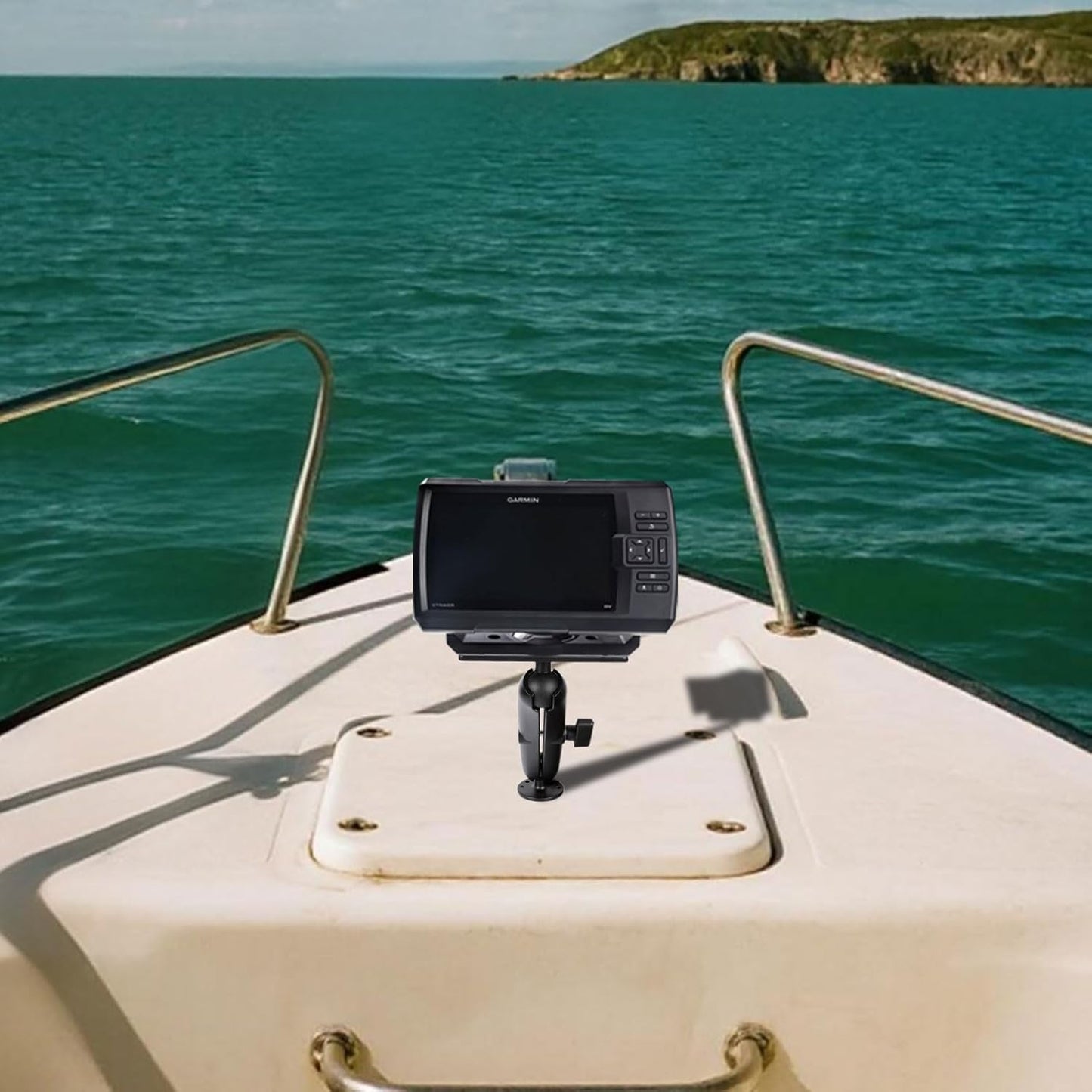 xik 1.5" 9.1" (23cm) Heavy Duty Ball Double Socket Arm - Aluminum Alloy Extension for Marine Electronics, RAM Mount