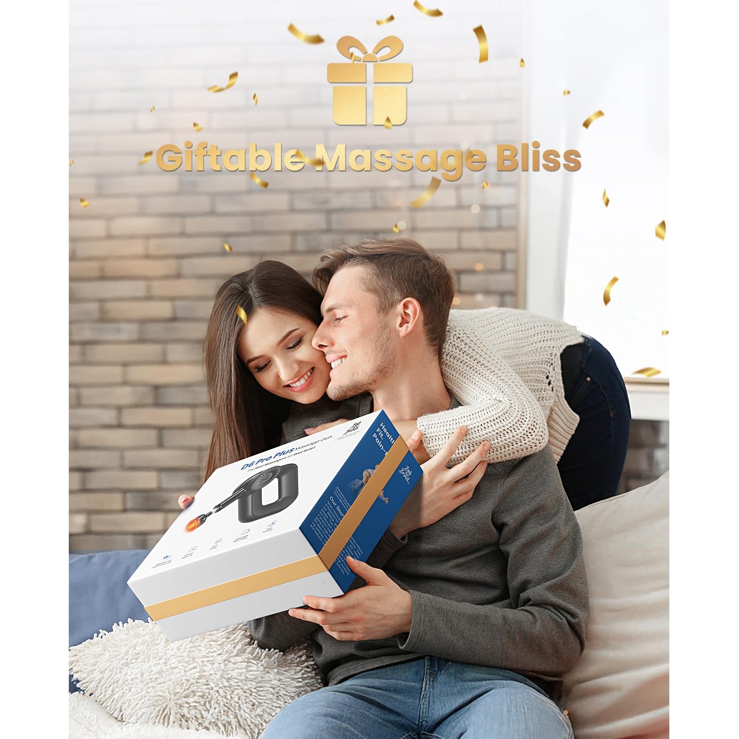 BOB AND BRAD D6 Pro Plus Massage Gun with Heat, Deep Tissue Percussion with 16mm Amplitude, Professional Muscle Massager Gun for Athletes, Quiet Electric Handheld Massager