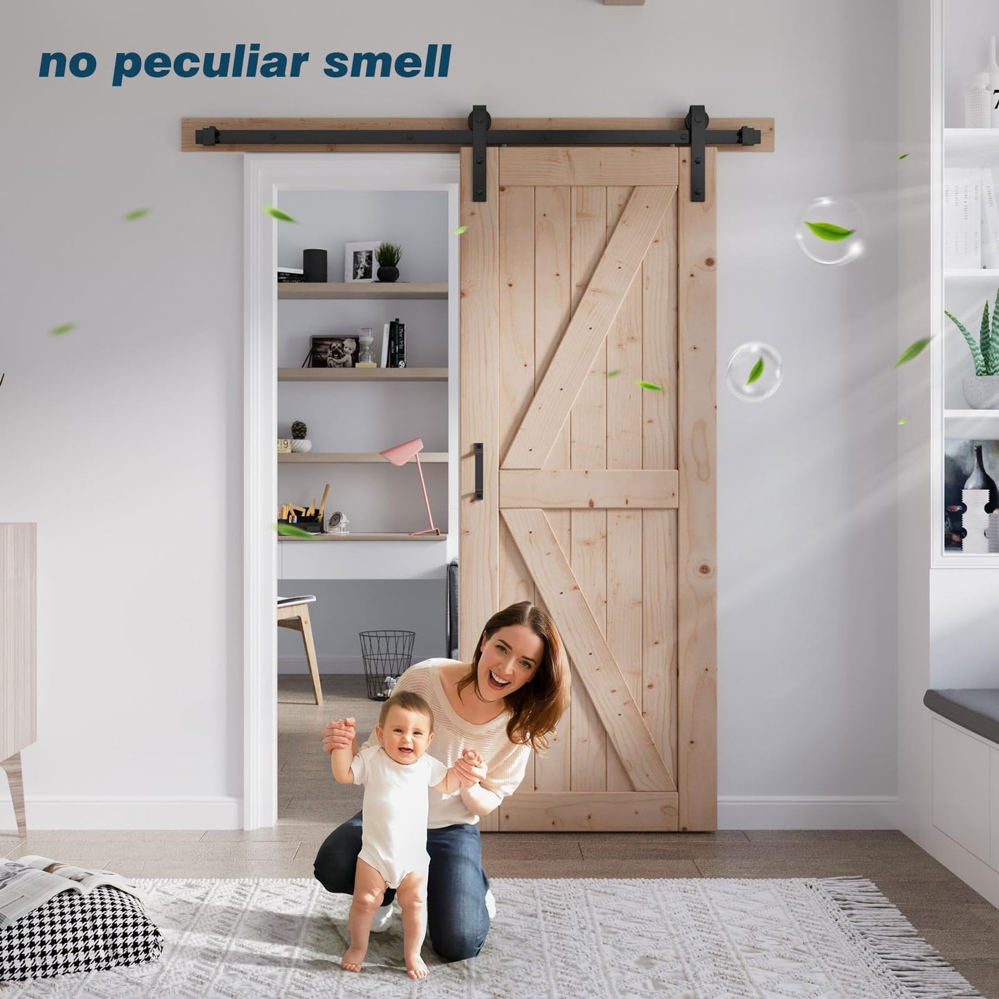Fredbeck 32 Double Barn Door (32X80) with Hardware Included (64 barn Door)
