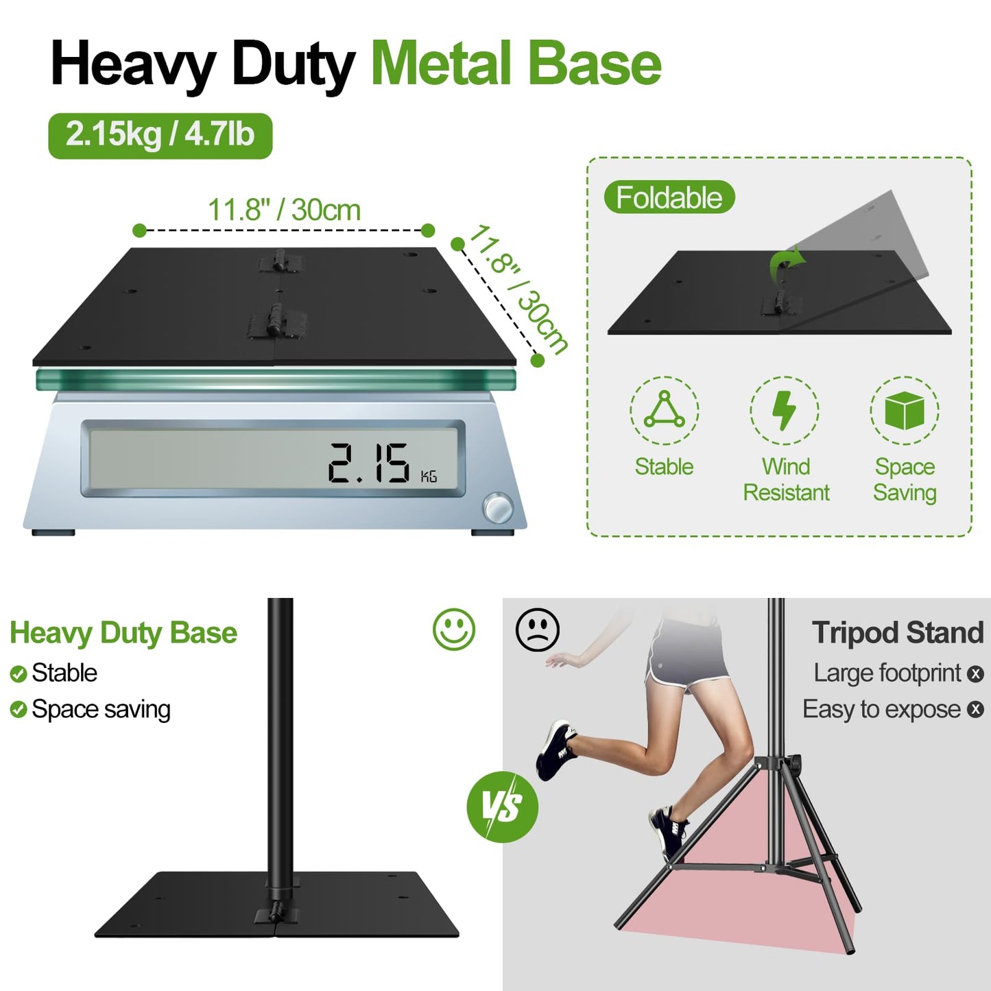 FUDESY Backdrop Stand Heavy Duty, 10x10ft Adjustable Photo Background Pipe and Drape Backdrop Stand Kit with Metal Base for Photography Parties Birthday Video Studio