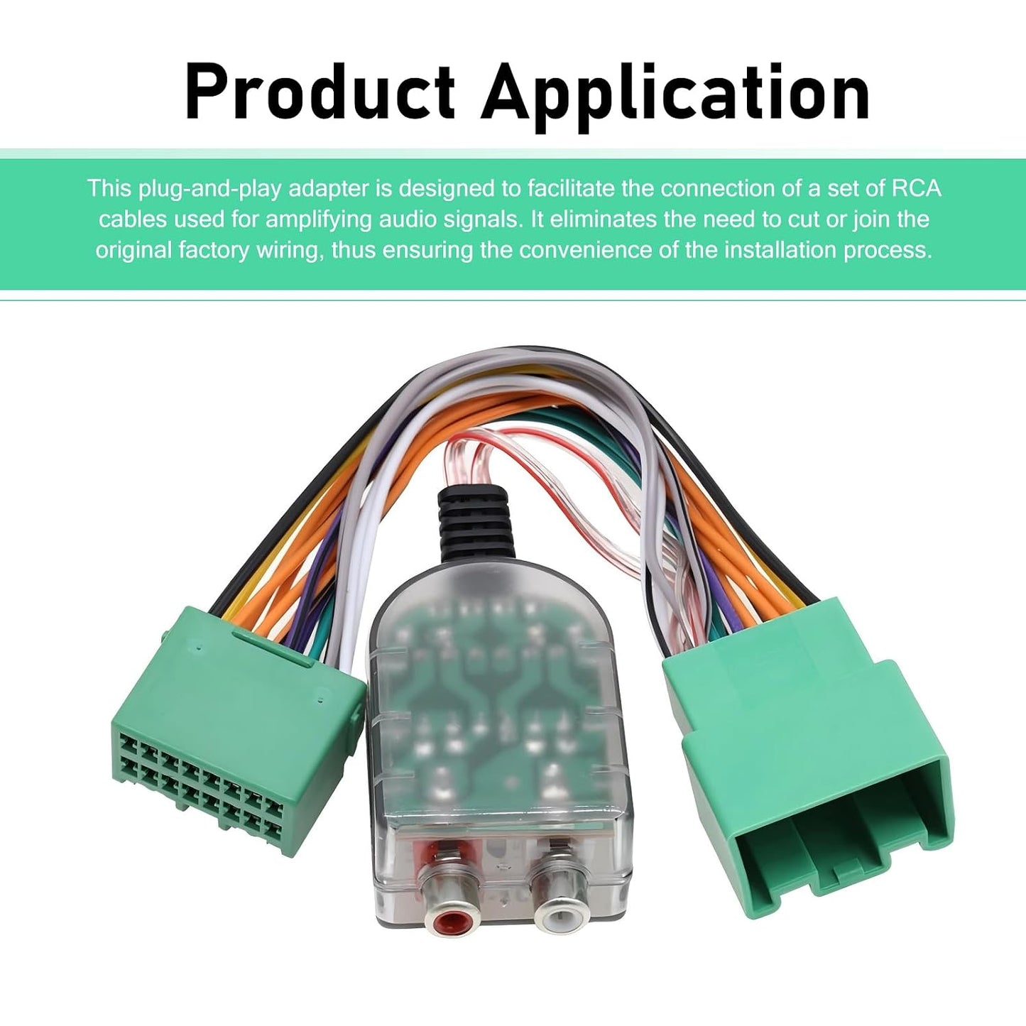 Culycey Add A Subwoofer Amplifier Wire Harness, Subwoofer Amplifier Adapter, Add an Amp Wiring Harness, Compatible