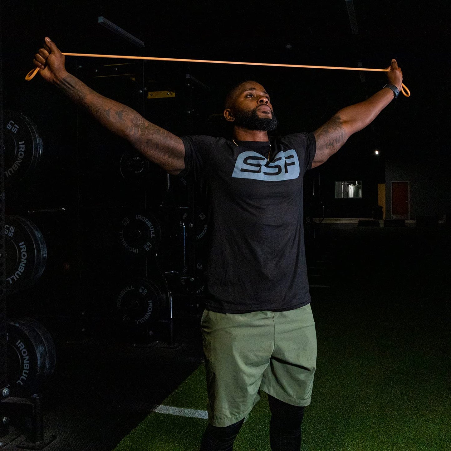 Serious Steel Fitness 32" Orange Resistance Training Bands (Great for Individuals Under 5'10" (70") Tall) - #0 Orange