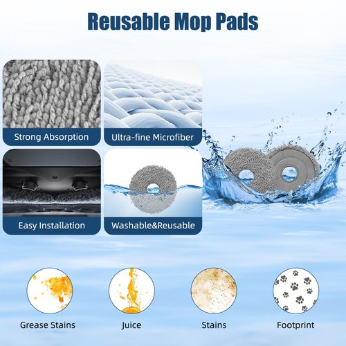 20 Pack Accessories Compatible with Roborock Qrevo S/Qrevo Pro/Qrevo Plus/Qrevo-Maxv Vacuum Robot,Parts Include:Main Brush,Side Brush,Hepa Filter,Mop Cloth,Dust Bag,Cleaning Brush&Screwdrive