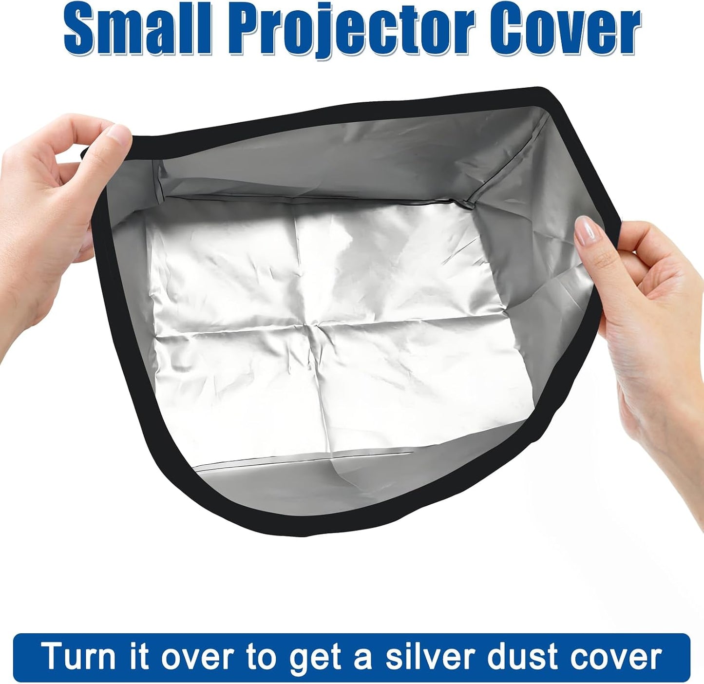 2-Be-Best 9.4" 7.6" 7" Projector Dust Cover, Small Projector Cover Dust-Proof Waterproof Protector for Projectors on