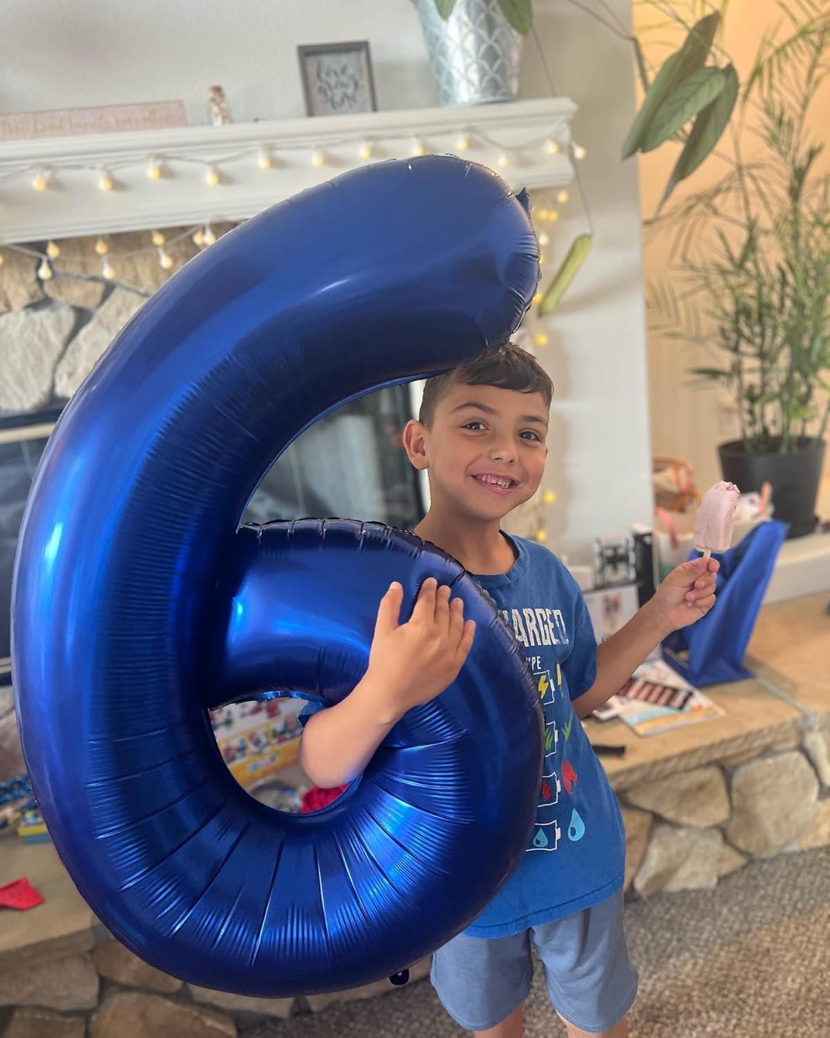 Number 60 Balloon - 40 Inch Navy Blue Birthday Decoration for 60th Celebration | Party Supplies