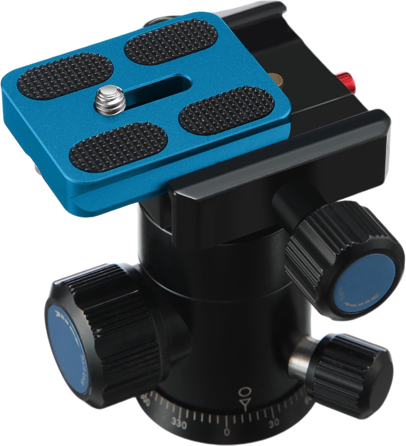 Frienda 2 1/4''-20 Head(Blue,Pu50) Pieces Metal Quick Release Plate with Camera Screw Tripod Mount Plate Fits Standard