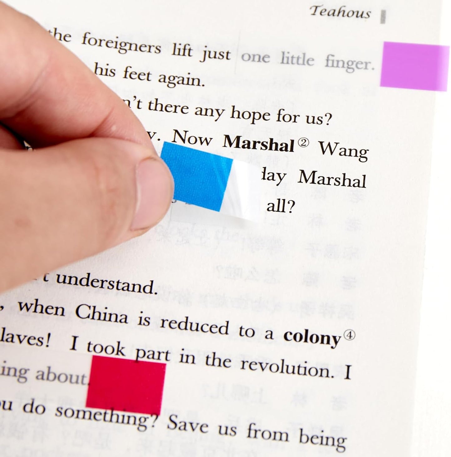 Skiennix Sticky Tabs Notes | 1000 Pcs Transparent Writable Colored Book Index Tabs for Office & School