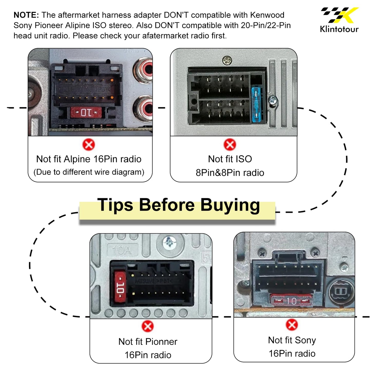2007-2013/Subaru 2008-2013, 16Pin Aftermarket Radio Wiring Adapter Compatible with Nissan Android Car Stereo Harness