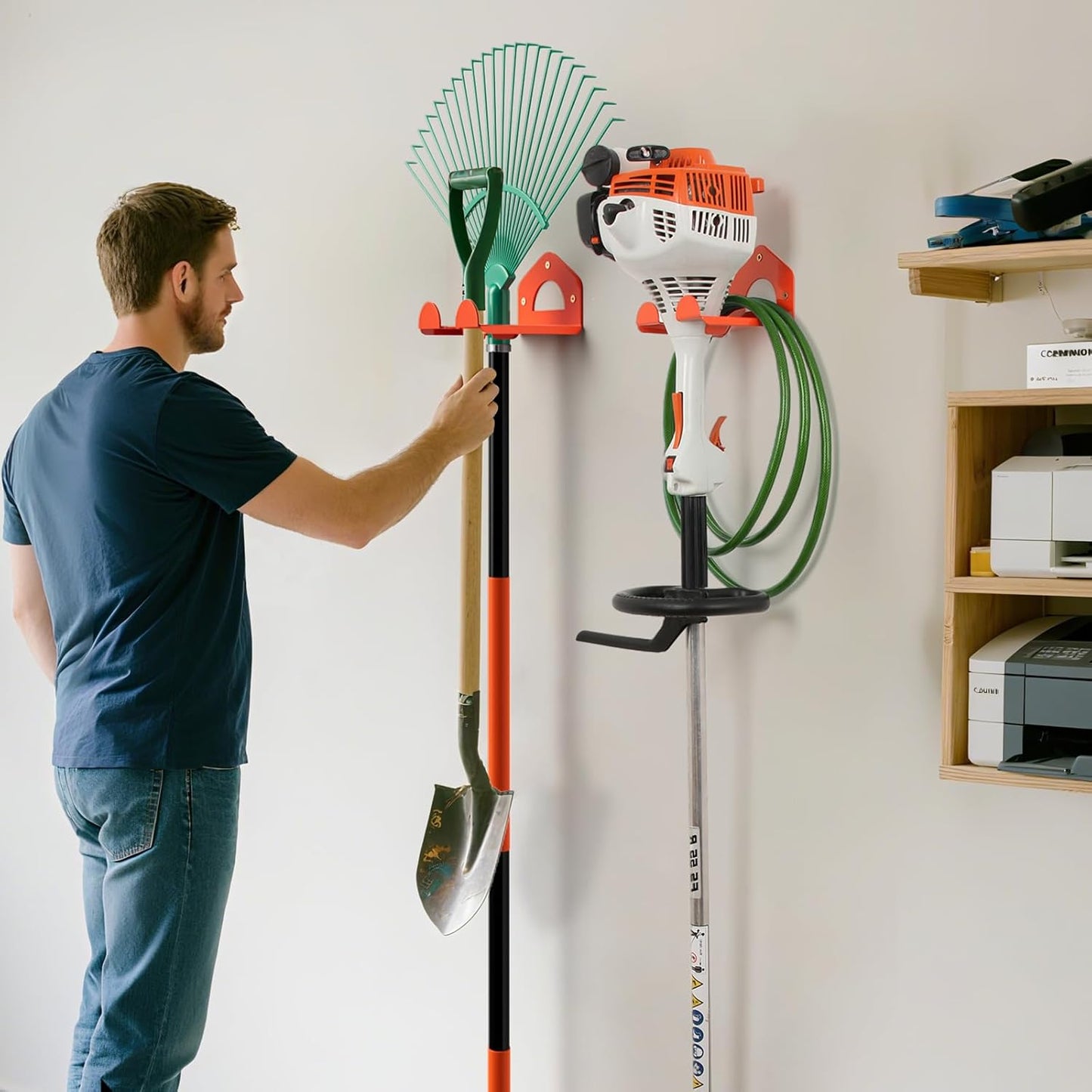 Reliahom Heavy Duty Garage Organization Weed Eater Hanger - Tool Organizer for Trimmers | 1 Pack