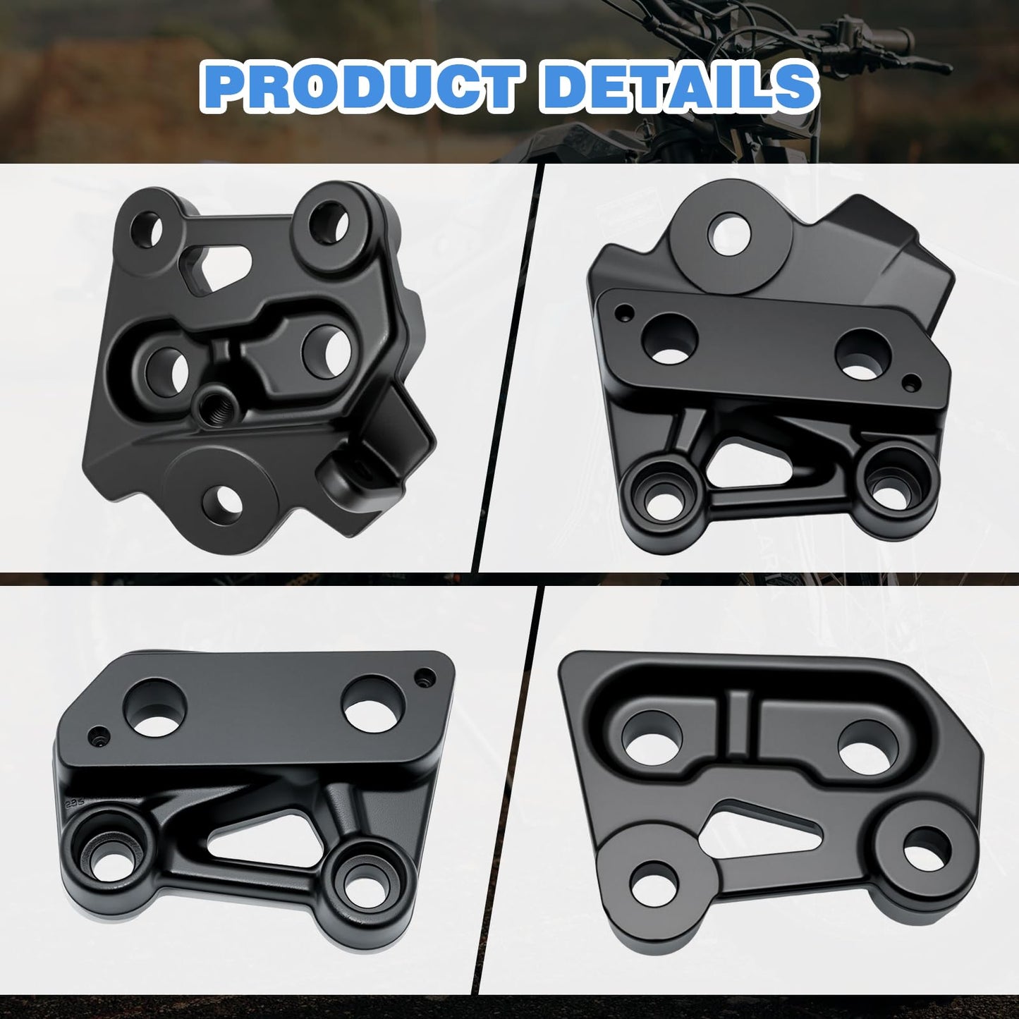 Electric Dirt Bike Foot Pegs Brackets Holder Kits Compatible with Talaria XXX X3 and Talaria XXX X3 PRO Footpeg Pedal Bracket Support